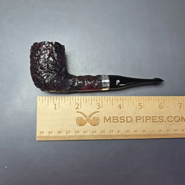 Peterson Cobble 107 Rusticated & Sandblasted Billiard Briar Pipe, New - Image 11