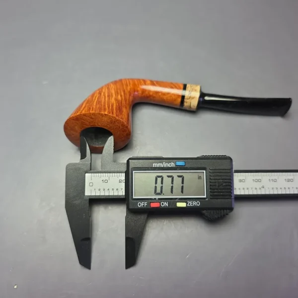 Bruno Nuttens Hand Made A Grade Smooth Dublin w/ Spalted Beechwood Briar Pipe, New - Image 11