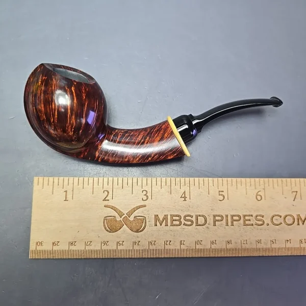 MBSD Briars Modern Masters 2 Smooth Blowfish w/ Boxwood Handmade Briar Pipe, New - Image 11