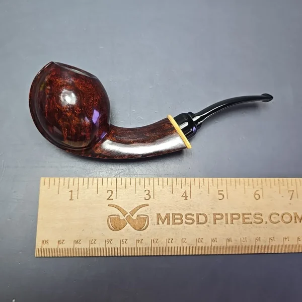 MBSD Briars Modern Masters 2 Smooth Blowfish w/ Boxwood Handmade Briar Pipe, New - Image 11