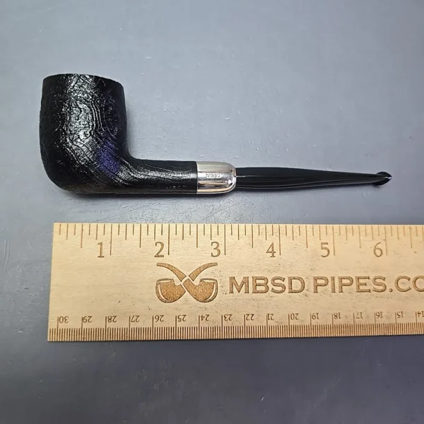 MBSD Briars Timeless Traditions 1 Sandblasted Billiard w/ Silver Handmade Briar Pipe, New - Image 11