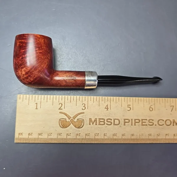Peterson Silver Mounted Army 106 Smooth Billiard Estate Briar Pipe, Irish Estates - Image 11