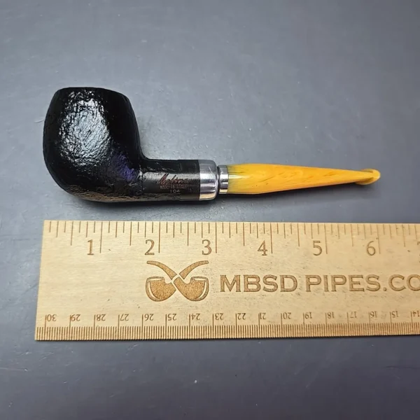 Molina Ambra 104 Sandblasted Apple Estate Briar Pipe, Unsmoked, 9mm - Image 12