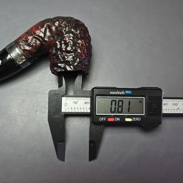 Peterson Cobble XL90 Rusticated & Sandblasted Bent Billiard w/ Silver Briar Pipe, New - Image 12