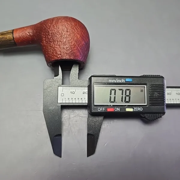 MBSD Briars by Piero Vitale Red Sandblasted Author w/ Zebrawood, Briar Pipe, New - Image 12