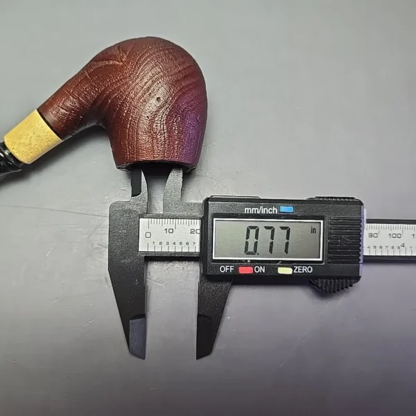 MBSD Briars by Piero Vitale Vintage Sandblasted Brandy w/ Boxwood, Briar Pipe, New - Image 12