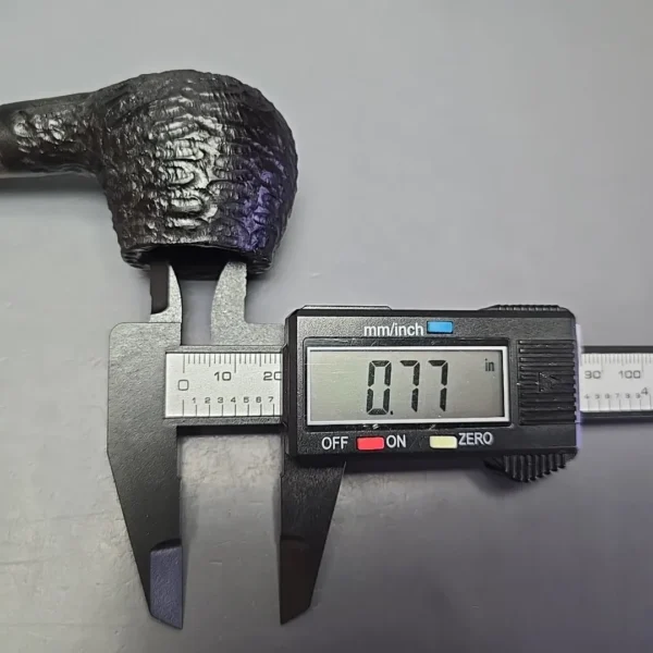 MBSD Briars by Piero Vitale Black Rusticated Author w/ Zebrawood, Briar Pipe, New - Image 12