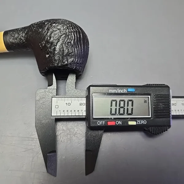 MBSD Briars by Piero Vitale Vintage Sandblasted Author w/ Boxwood, Briar Pipe, New - Image 12