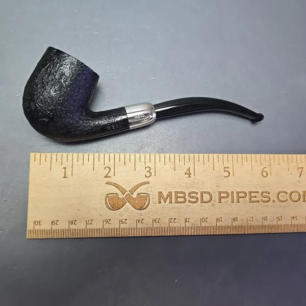 MBSD Briars Timeless Traditions 2 Sandblasted Bent Billiard w/ Silver Handmade Briar Pipe, New - Image 12