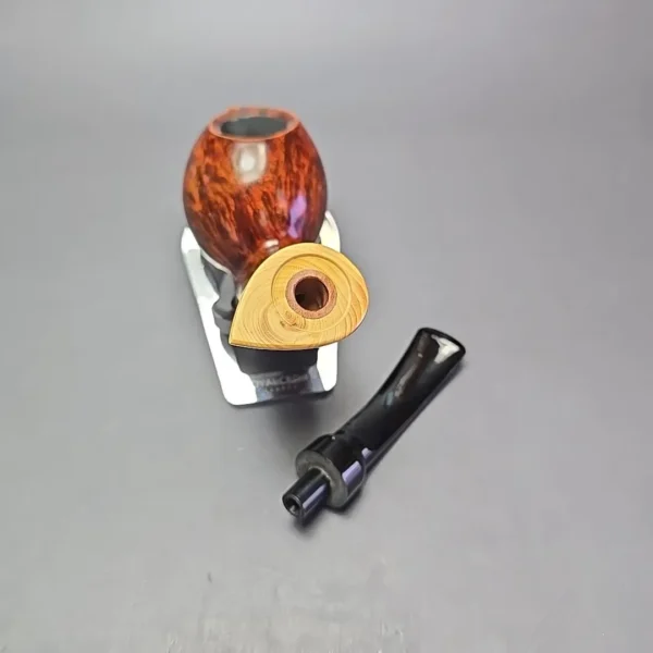 MBSD Briars Modern Masters 2 Smooth Blowfish w/ Boxwood Handmade Briar Pipe, New - Image 12