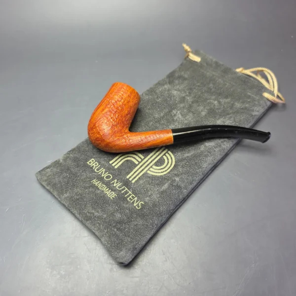 Bruno Nuttens Hand Made A Grade Sandblasted "Holbek's LC", Briar Pipe, New - Image 12