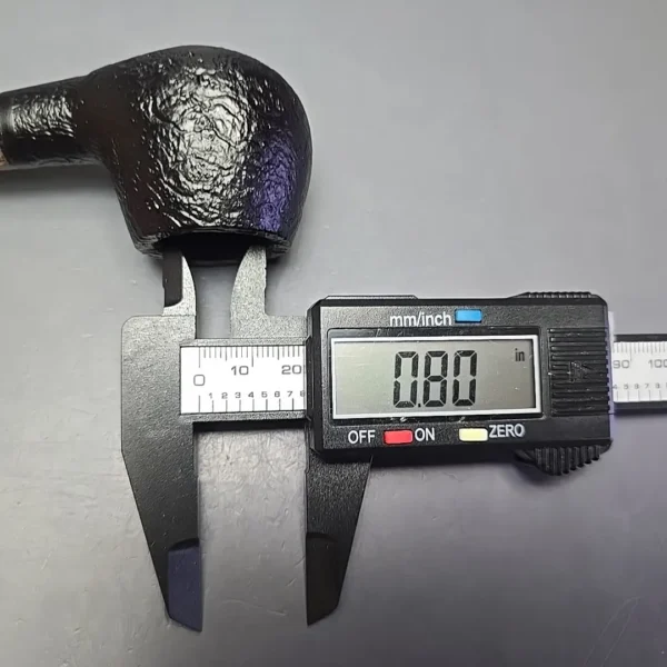 MBSD Briars by Piero Vitale Black Sandblasted Author w/ Zebrawood, Briar Pipe, New - Image 12