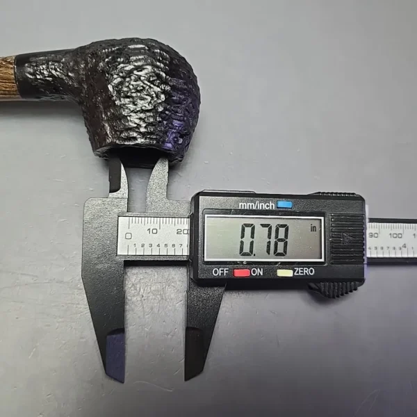 MBSD Briars by Piero Vitale Black Rusticated Author w/ Zebrawood, Briar Pipe, New - Image 12