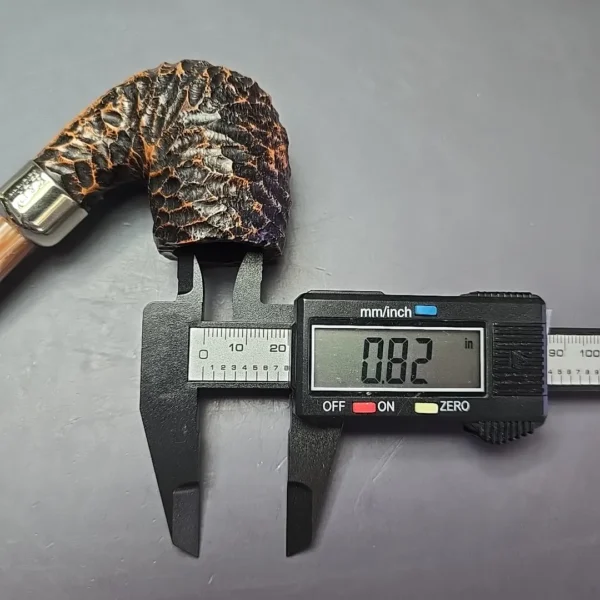 Peterson Derry 69 Rusticated Bent Billiard Estate Briar Pipe, Irish Estates - Image 12