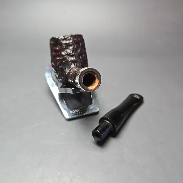Peterson Cobble 107 Rusticated & Sandblasted Billiard Briar Pipe, New - Image 13