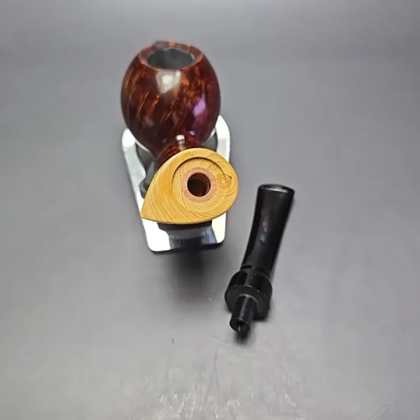 MBSD Briars Modern Masters 2 Smooth Blowfish w/ Boxwood Handmade Briar Pipe, New - Image 13