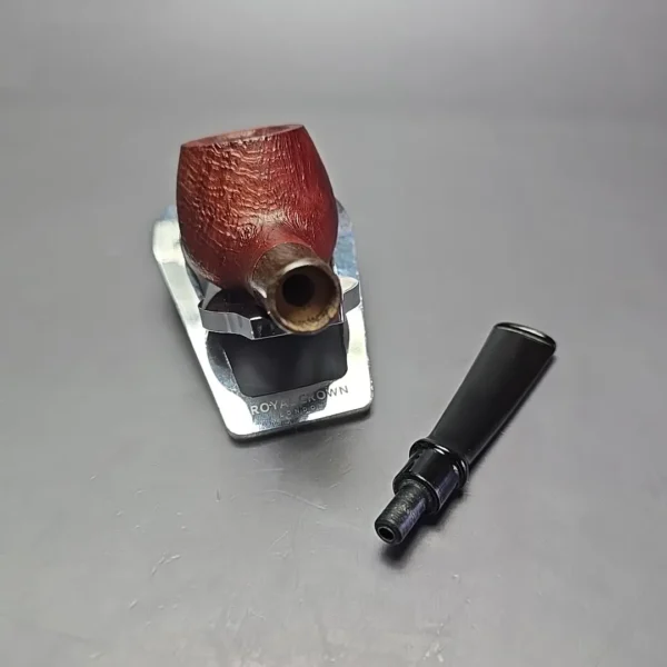 MBSD Briars by Piero Vitale Red Sandblasted Author w/ Zebrawood, Briar Pipe, New - Image 13