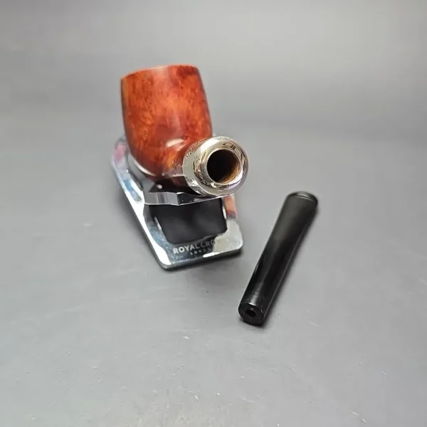 Peterson Silver Mounted Army 106 Smooth Billiard Estate Briar Pipe, Irish Estates - Image 13