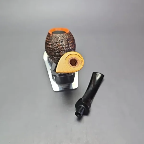 MBSD Briars Modern Masters 2 (K) Sandblasted Blowfish w/ Boxwood Handmade Briar Pipe, New - Image 13