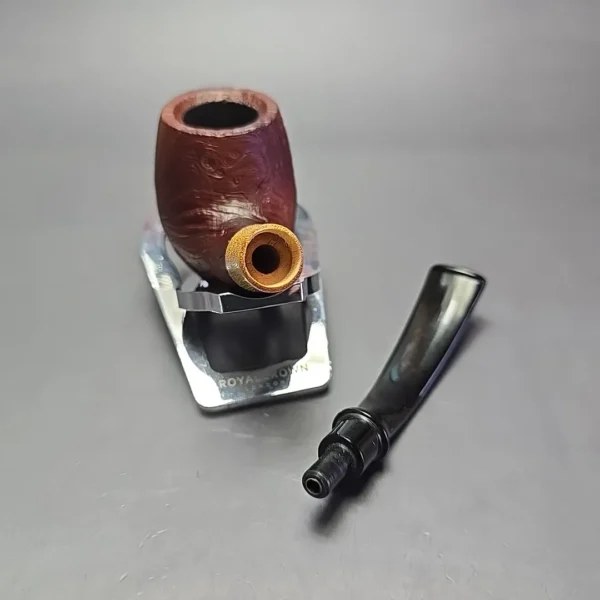 MBSD Briars by Piero Vitale Vintage Sandblasted Brandy w/ Boxwood, Briar Pipe, New - Image 13