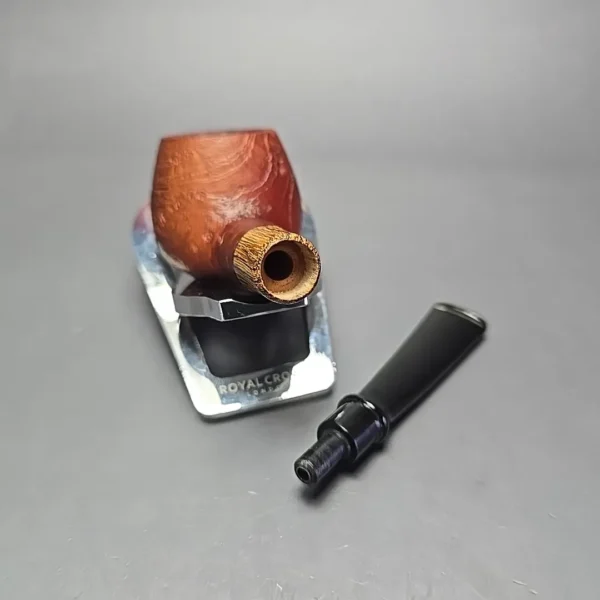 MBSD Briars by Piero Vitale Red Sandblasted Author w/ Zebrawood, Briar Pipe, New - Image 13