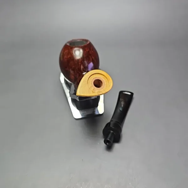 MBSD Briars Modern Masters 2 Smooth Blowfish w/ Boxwood Handmade Briar Pipe, New - Image 13