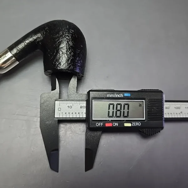 MBSD Briars Timeless Traditions 2 Sandblasted Bent Billiard w/ Silver Handmade Briar Pipe, New - Image 13