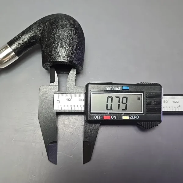 MBSD Briars Timeless Traditions 2 Sandblasted Bent Billiard w/ Silver Handmade Briar Pipe, New - Image 13