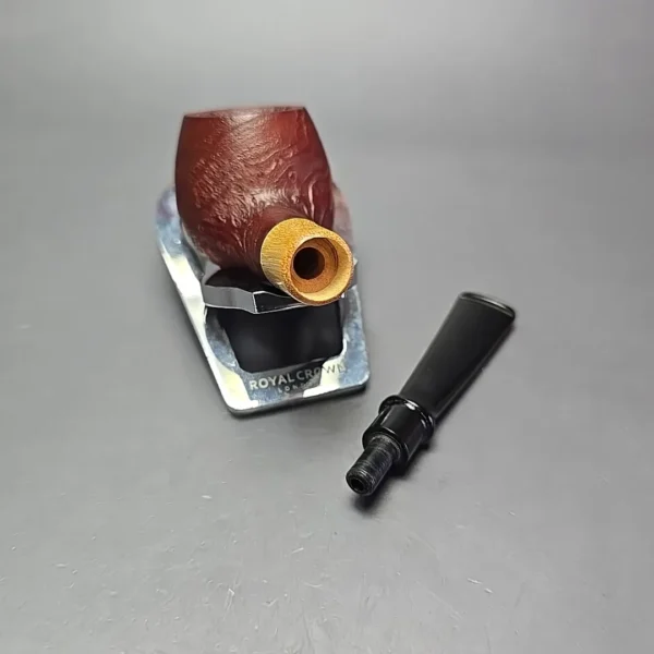 MBSD Briars by Piero Vitale Red Sandblasted Author w/ Olivewood, Briar Pipe, New - Image 13