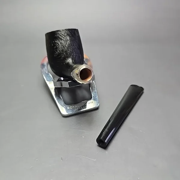 MBSD Briars Timeless Traditions 1 Sandblasted Billiard w/ Silver Handmade Briar Pipe, New - Image 13