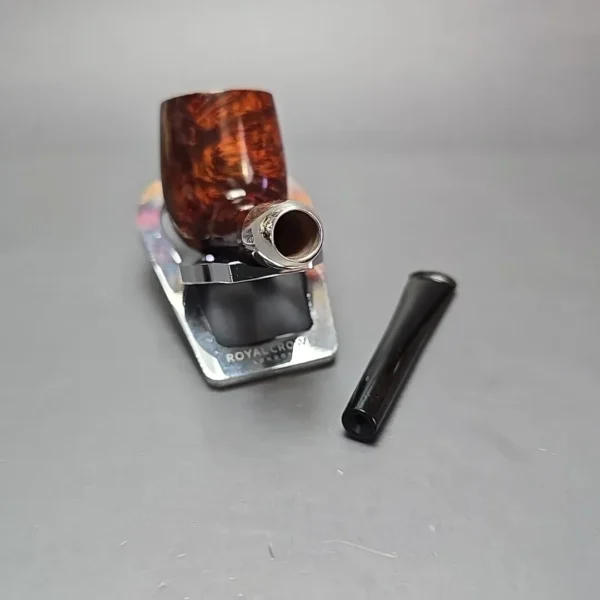 MBSD Briars Timeless Traditions 1 Smooth Billiard w/ Silver Handmade Briar Pipe, New - Image 13