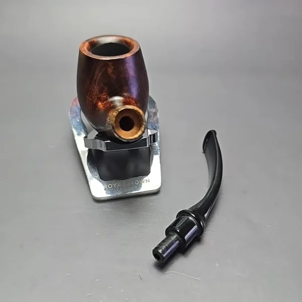 MBSD Briars by Piero Vitale Sienna Contrast Smooth Brandy w/ Zebrawood, Briar Pipe, New - Image 13