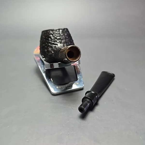 MBSD Briars by Piero Vitale Black Rusticated Author w/ Zebrawood, Briar Pipe, New - Image 13