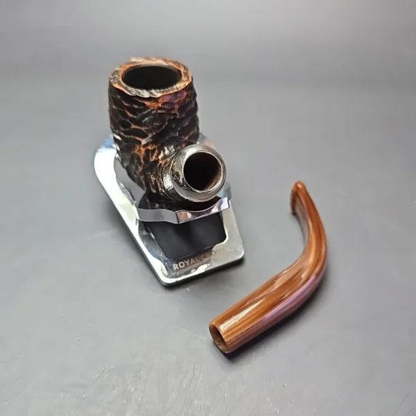 Peterson Derry 69 Rusticated Bent Billiard Estate Briar Pipe, Irish Estates - Image 13