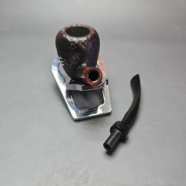 Stanwell (c. 1980s) Vario Partially Sandblasted Egg Estate Briar Pipe, Danish Estates - Image 13