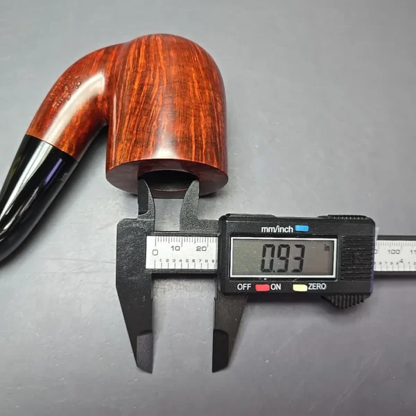 Ser Jacopo Maxima L1 Smooth Bent Billiard Estate Briar Pipe, Unsmoked - Image 14