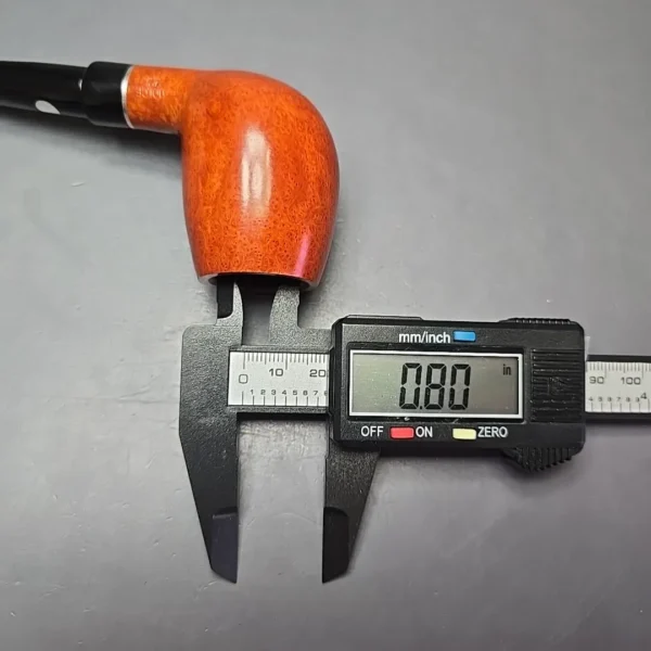 Mastro de Paja Dolce Vita L 03 Smooth Brandy Estate Briar Pipe, Italian Estates, 9mm - Image 15