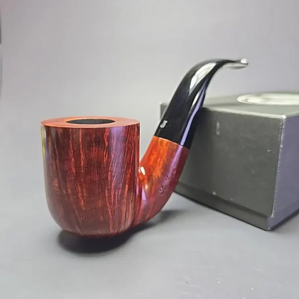 Ser Jacopo Maxima L1 Smooth Bent Billiard Estate Briar Pipe, Unsmoked - Image 16
