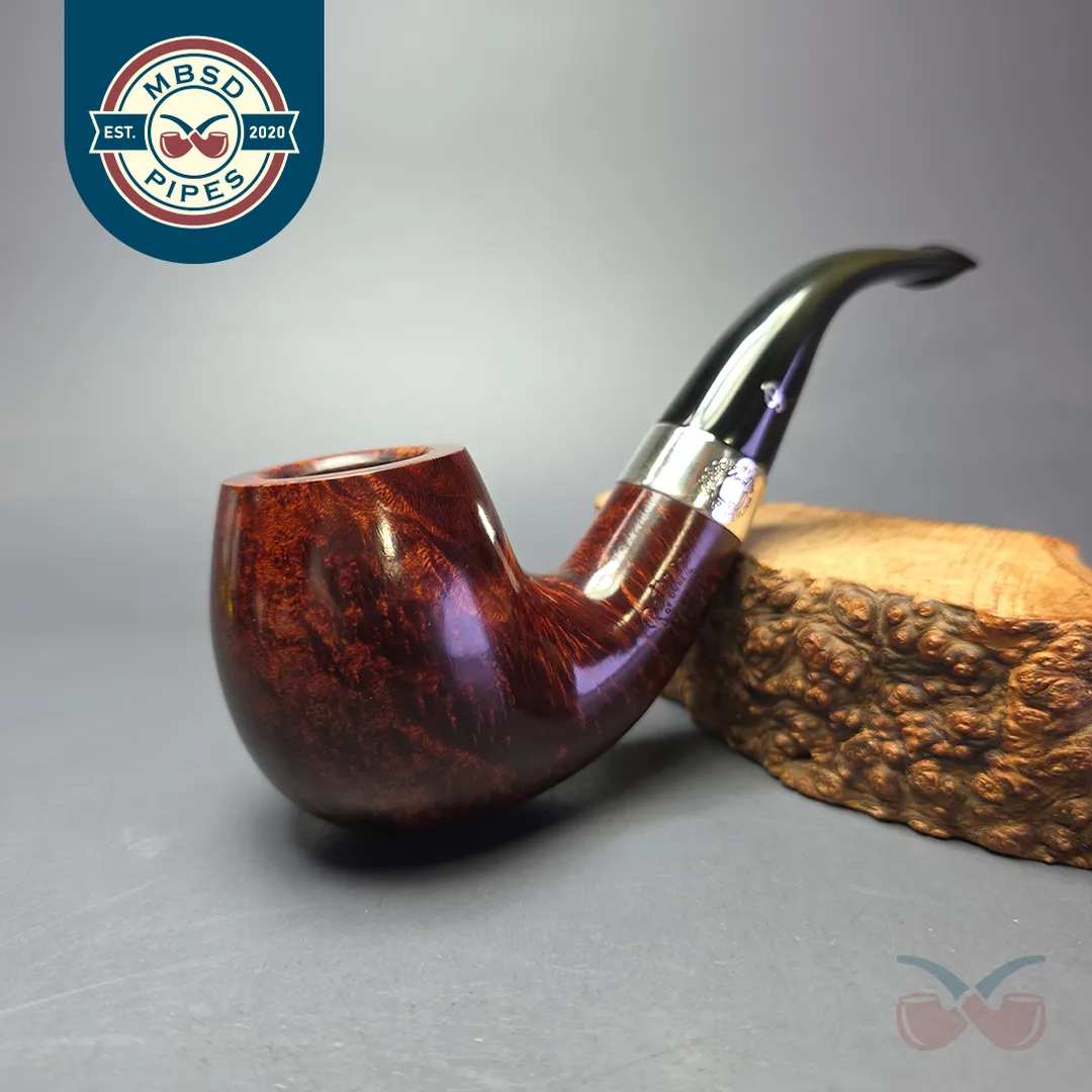 Peterson 2016 Sherlock Holmes Professor Smooth Bent Billiard Estate Briar Pipe, Irish Estates, 9mm