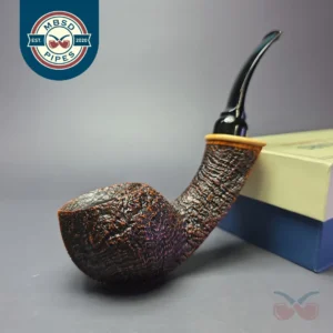 MBSD Briars Modern Masters 2 (K) Sandblasted Blowfish w/ Boxwood Handmade Briar Pipe, New
