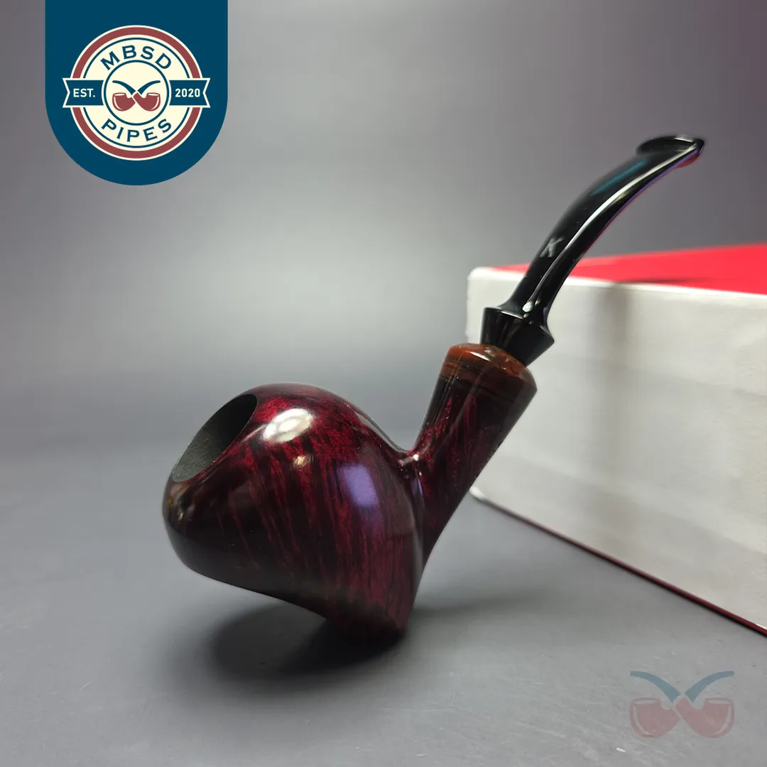 Kristiansen Emma L Smooth Ballerina Estate Briar Pipe, Unsmoked