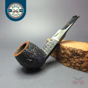 Savinelli Oscar Tiger 504 Rusticated Bulldog Estate Briar Pipe, Italian Estates, 6mm