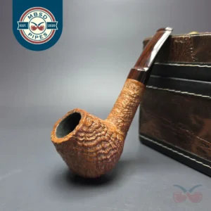 Brian Ruthenberg 2011 Natural Sandblasted Brandy Estate Briar Pipe, American Estates