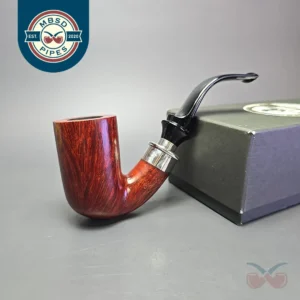 Ser Jacopo (c.1994-1997) Delecta L1 C Smooth Bent Billiard w/ Silver Estate Briar Pipe, Italian Estates