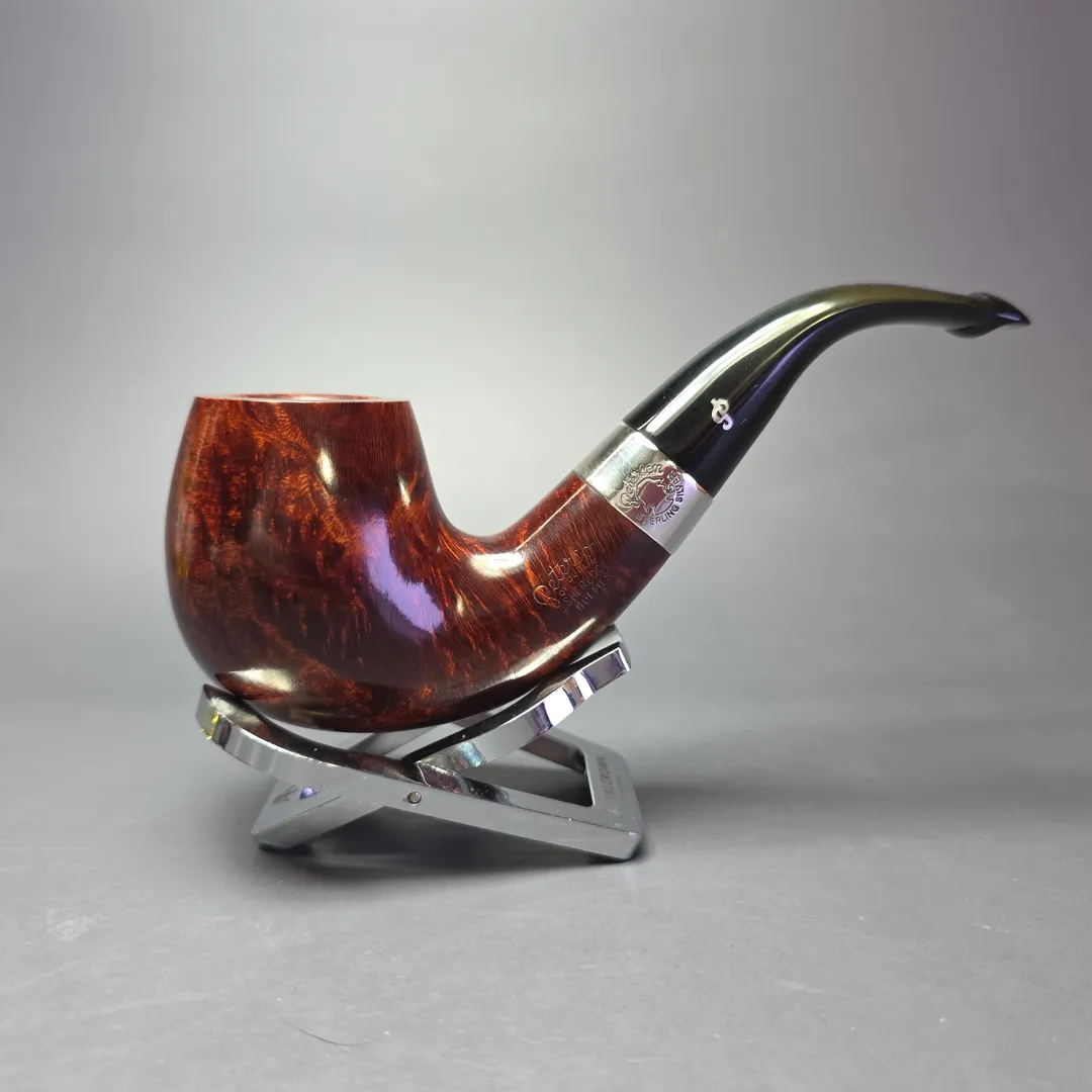 Peterson 2016 Sherlock Holmes Professor Smooth Bent Billiard Estate Briar Pipe, Irish Estates, 9mm - Image 2