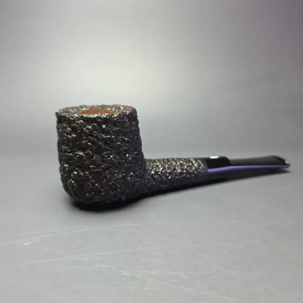 Castello Sea Rock Briar 3K Rusticated Billiard Estate Briar Pipe, Unsmoked - Image 3