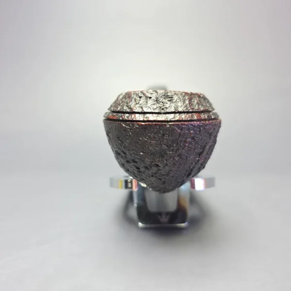 Ferndown (c. 1980s) Bark 3 Star Sandblasted Bulldog w/ Silver Estate Briar Pipe, English Estates - Image 3