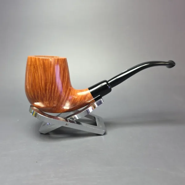 Castello Collection 4K Smooth Bent Billiard Estate Briar Pipe, Unsmoked - Image 3