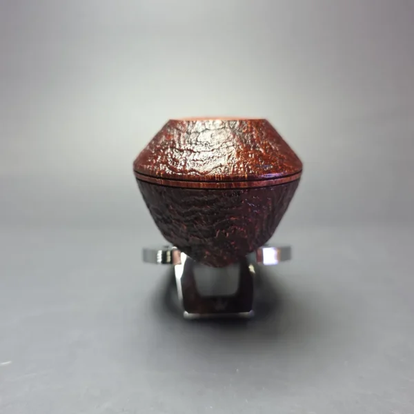 Graziano Tendi Sandblasted Bent Bulldog Handmade Briar Pipe, New - Image 3