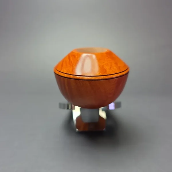 Graziano Tendi Smooth Bullcap Rhodesian w/ Boxwood Handmade Briar Pipe, New - Image 3